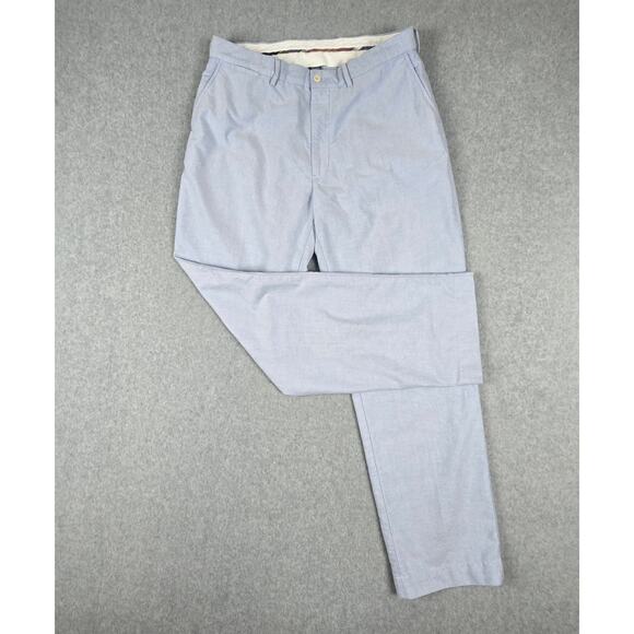Polo by Ralph Lauren Pants Mens Size 36x32 Blue Flat Front Flap Pocket Chino - Picture 1 of 16